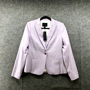 BANANA REPUBLIC WOMENS Wool Blend CLASSIC BLAZER LIGHT PURPLE SIZE 4